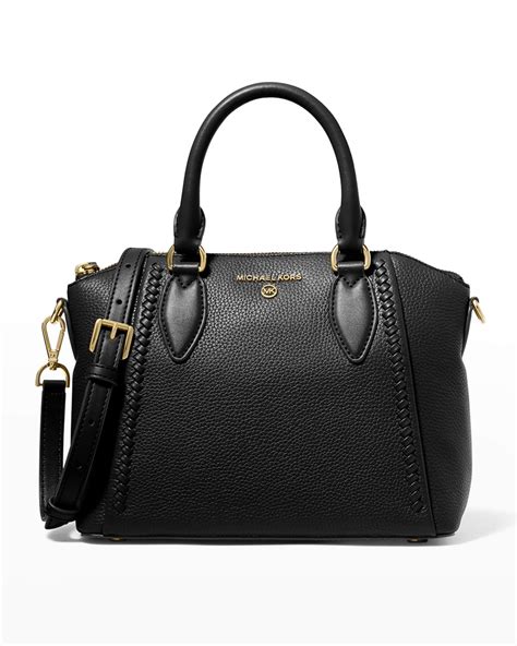 michael kors sienna messenger bag|Sienna Medium Logo and Leather Messenger Bag .